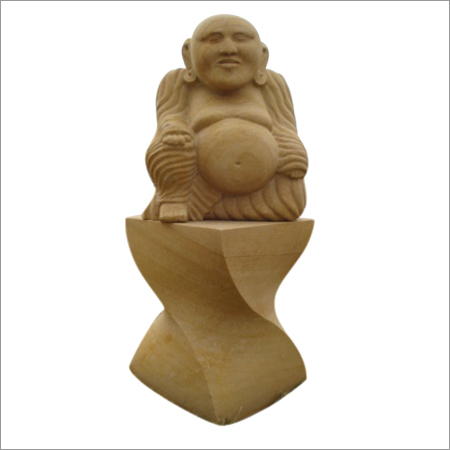 Stone Laughing Buddha Statue