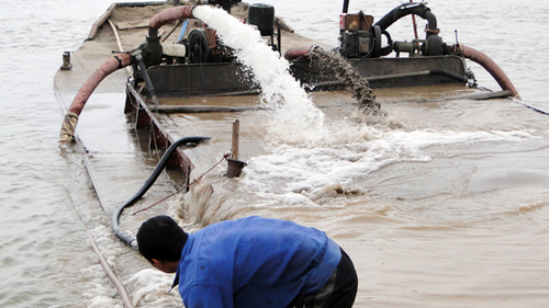 River Sand Mining Dredger