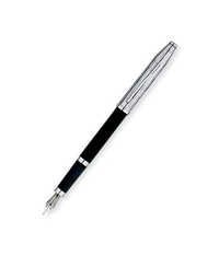 Century II Chrome/Translucent Black Lacquer Founta