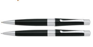 Beverly Black Pen/Pencil Set By NEWGENN INDIA