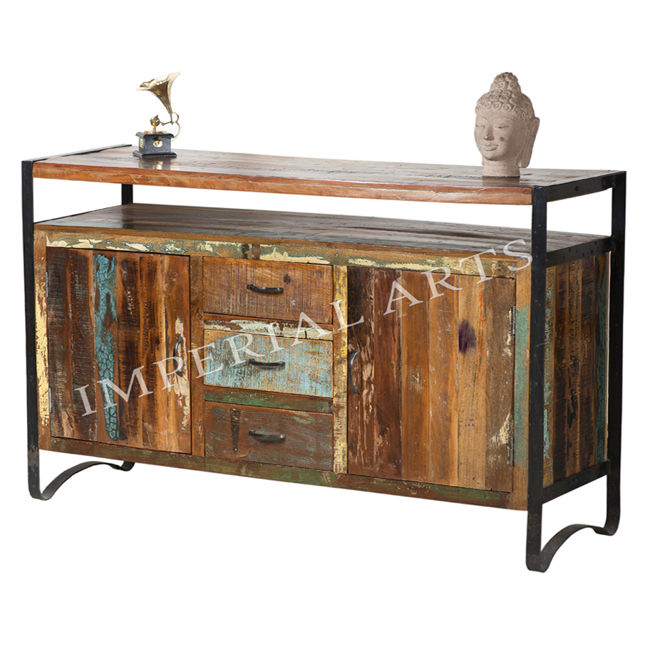 Reclaimed Wooden Furniture- Sideboard with Drawer