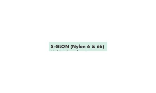 S-GLON (Nylon 6 & 66)