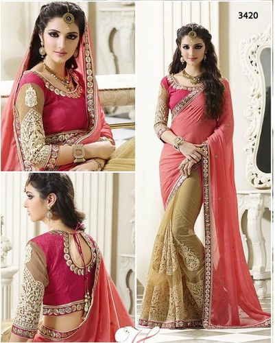 O Womaniya Georgette Designer saree