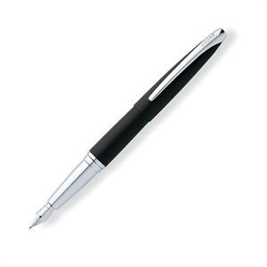 ATX Basalt Black Fountain Pen with Stainless Steel