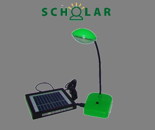 Waaree Solar Study Lamp - Plastic 15x10x20 cm Green | Portable Solar Powered Adjustable 50-100 Lumens