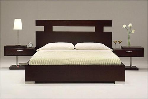 Palerma Solid Wood King Size Bed