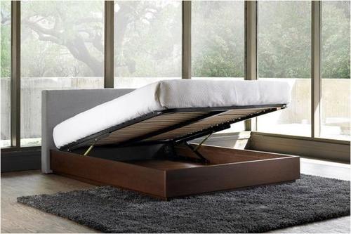 Brescia Storage King Size Bed - Engineered Wood, 34x72x84 inches, Brown Finish | Spacious Storage, Sturdy Frame, Carpenter Assembly