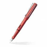 RED BROAD FOUNTAIN PEN LAMY SAFARI RED BROAD FOUN