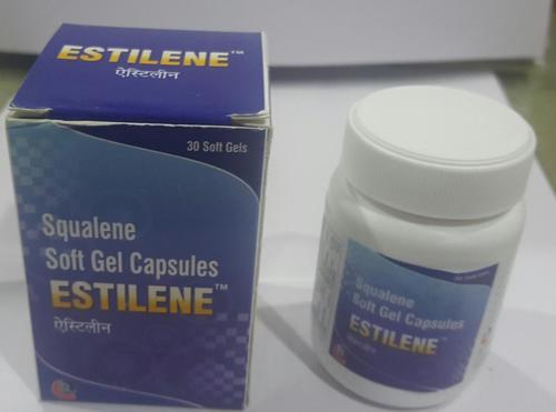 Estilene Sogtgel Squalene Capsules - 500 mg, 99.9% Pure, Boosts Immunity for All