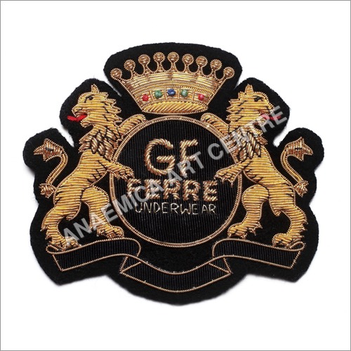 Hand Embroidered Bullion Wire Badges