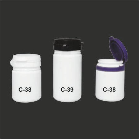 Flip top Cap Tablet Containers