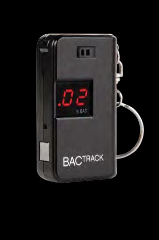 Alcohol Tester - ABS Plastic 50x30x15mm Black | Digital LED Display Accurate Reading Compact Keychain Design Fast Results Portable Device