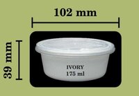 175 Ml Disposable Plastic Container - Plastic, 175 Milliliter Capacity | Eco-friendly Food Container, Minimum Order Of 5000 Pieces