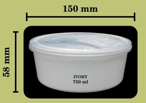 Eco-Friendly 750 Ml Disposable Plastic Container