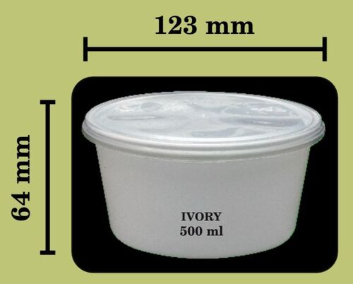 Eco-Friendly 500 Ml Disposable Plastic Container