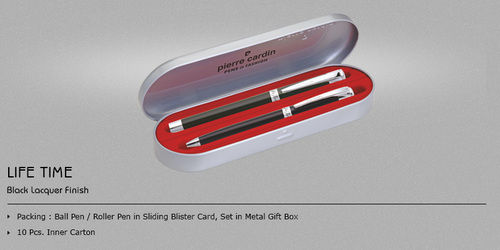 Pierre Cardin "Lifetime" Ball Pen & Roller Pen Set