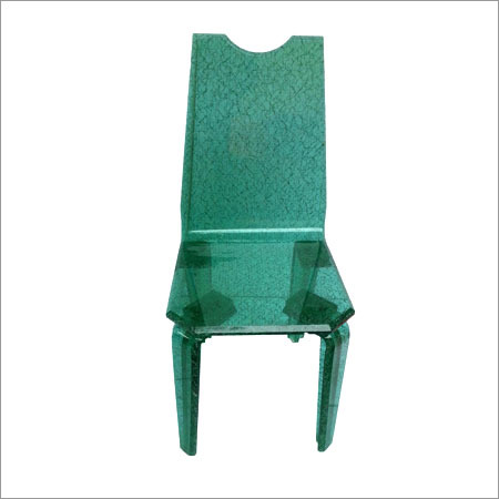 Designer Acrylic Chair - Acrylic, 45x45x90cm, Green | Elegant Design, Durable Material, Crack Resistance