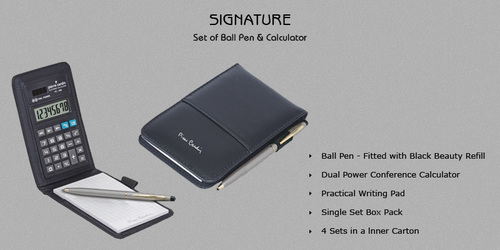 Pierre Cardin Signature Pad,Calculator and Pen Set