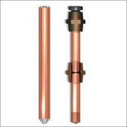 Copper Bonding Solid Steel Electrode - Copper Steel, 13.2mm Dia, 1-3m | Shockproof, Threaded, Conical Tip, Durable