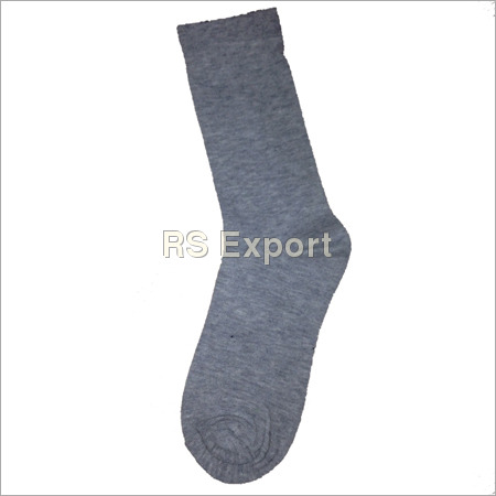 Men Plain Cotton Socks