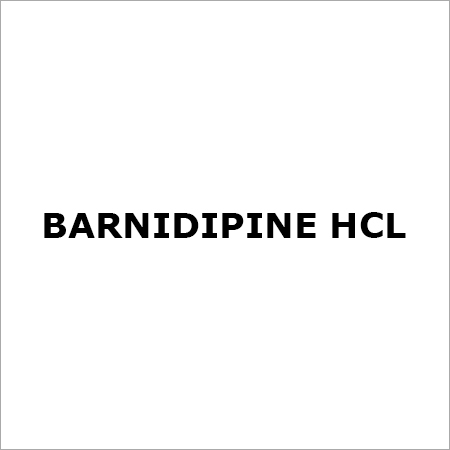 Barnidipine Hcl - Crystalline Powder, Solid, Particle Size 10-50µm | High Purity 99%, Controlled Release, Soluble in DMSO and Methanol