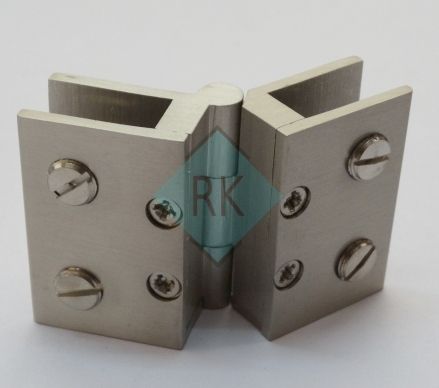 White Brass Glass Door Hinges