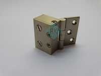 Golden Brass Glass To Wall Shower Hinges