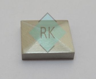 Silver Brass Pyramid Type Mirror Cap