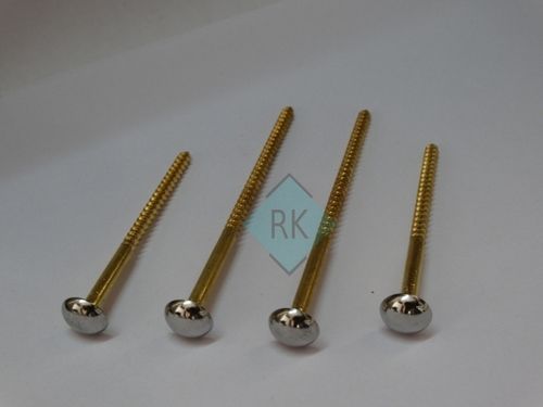 Brass Round Head Mirror Screw