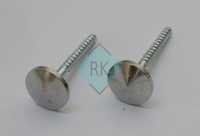 Fancy Mirror Cap - Brass, 2-4 Inch Size, Polished Silver Finish | Easy Installation, Corrosion Resistant, Alluring Design