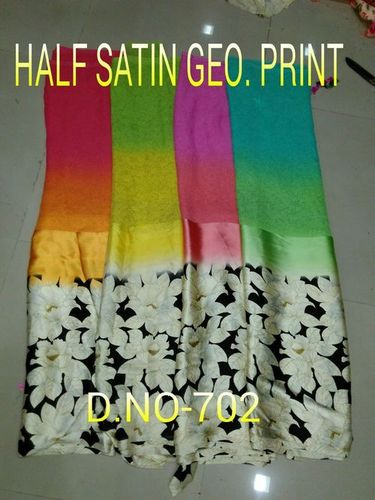 HALF SATIN GEORGETTE PRINT