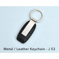 Metal/leather Keycha