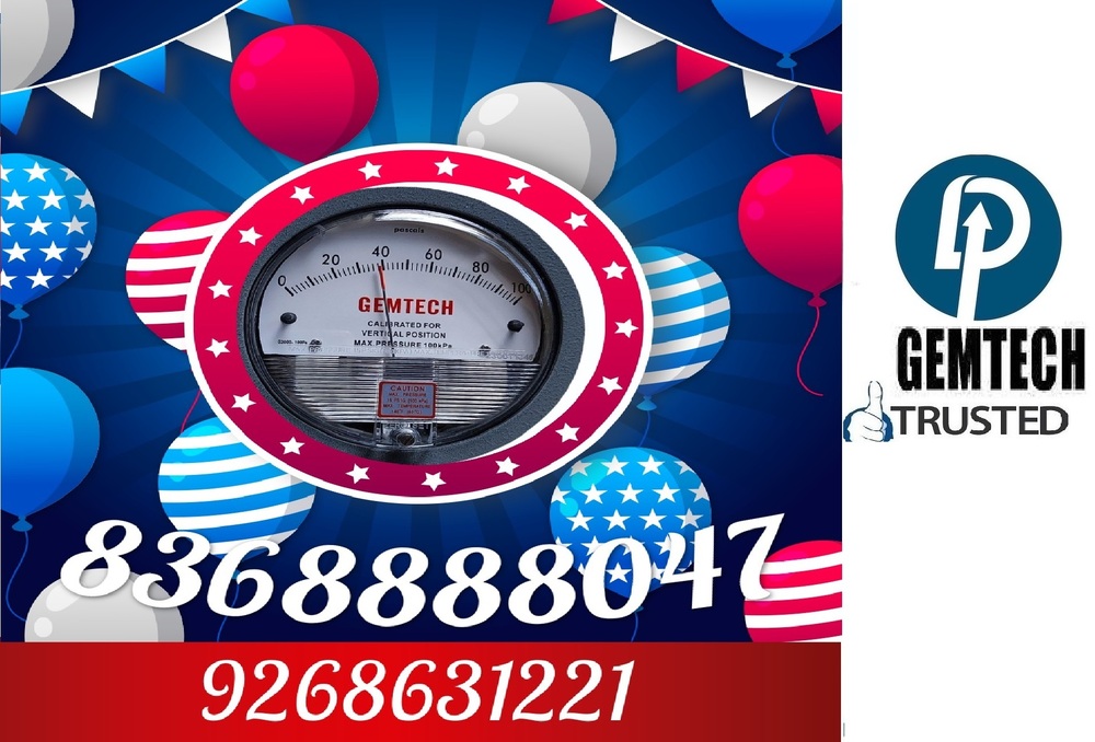 GEMTECH Differential Pressure Gauges Distributors Form Gadag Karnataka