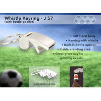 Whistle Keyring (with bottle opener)