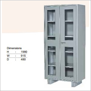 Office Steel Almirah - Premium Stainless Steel , Spacious Design with Adjustable Shelves and Secure Locking Mechanism