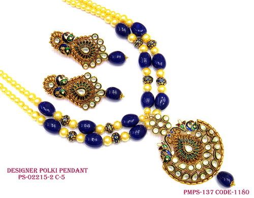 Designer Polki Mala,polki Pendant Set,pendant Set Gender: Women