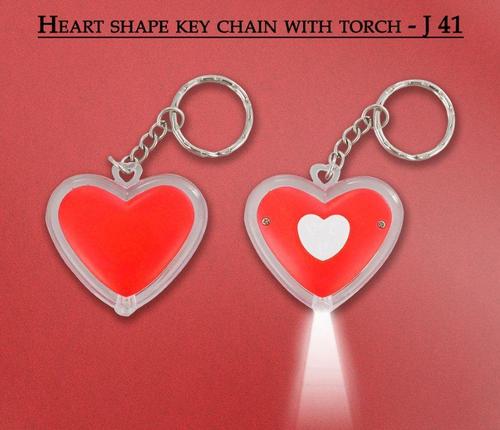Heart Shape Key Chian With Torch