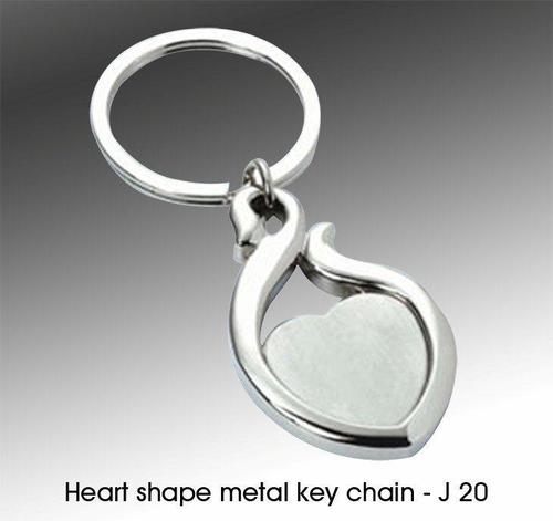 Heart shape metal key chain