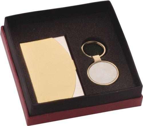 Visiting Card Holder and keyring Set