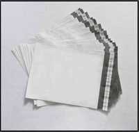 Courier Tamper Proof Bags - 15 X 19 Inch, White And Black Polyethylene | Hot Melt Adhesive Strip For Permanent Closure, Tear Proof Design