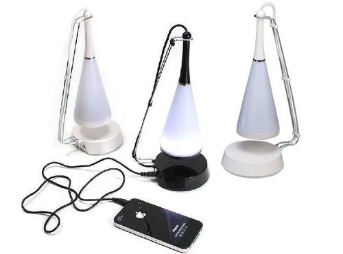 Glass Table Lamp With Speaker