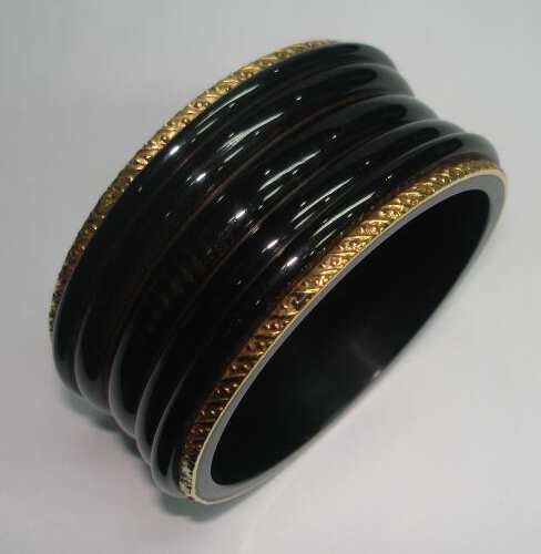 Resin & Brass Bangle