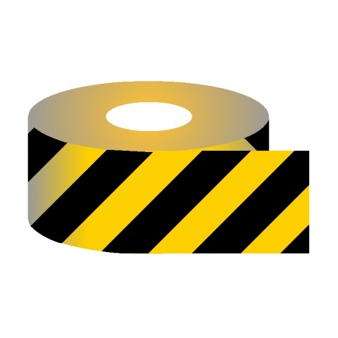 Underground Warning Adhesive Tape - PVC Film Backing, 0.10-0.50mm Thick, 8-1250mm Wide | Rubber Adhesive, High Visibility, Weatherproof, Durable, Strong Adhesion