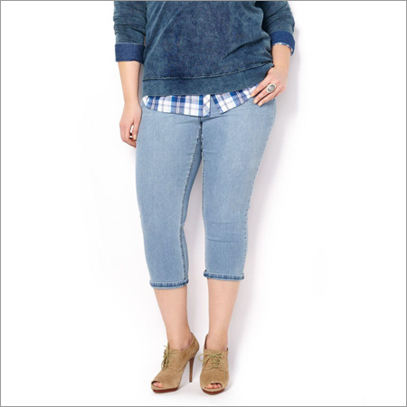 Ladies Stretch Denim Capri