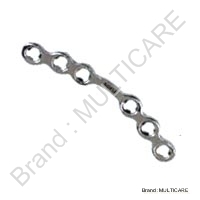 Curved Plate - Stainless Steel 2mm (6-12H), Polished, Multiple Holes, Durable, Sturdy, Biocompatible