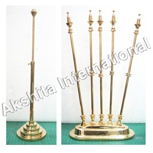 Table Double Rod Flag Stand