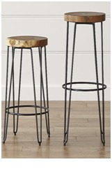 wooden bar stool
