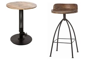 Bar Stool and Chair 