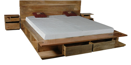 Wooden bed