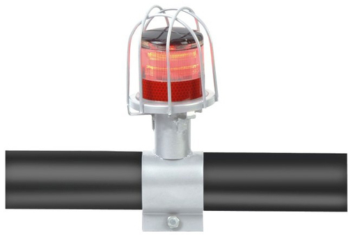 Solar Delineator with Rail Clamp